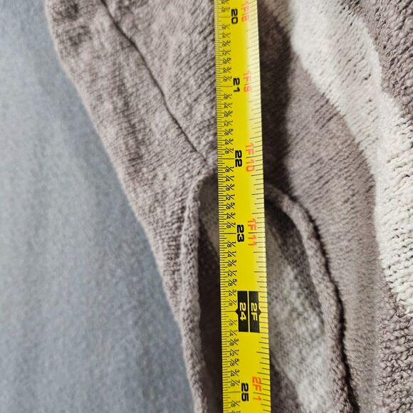 FP Beach Cotton Tunic Sweater Boho Drape Asymetrical Hem Size XS Taupe - Picture 6 of 8